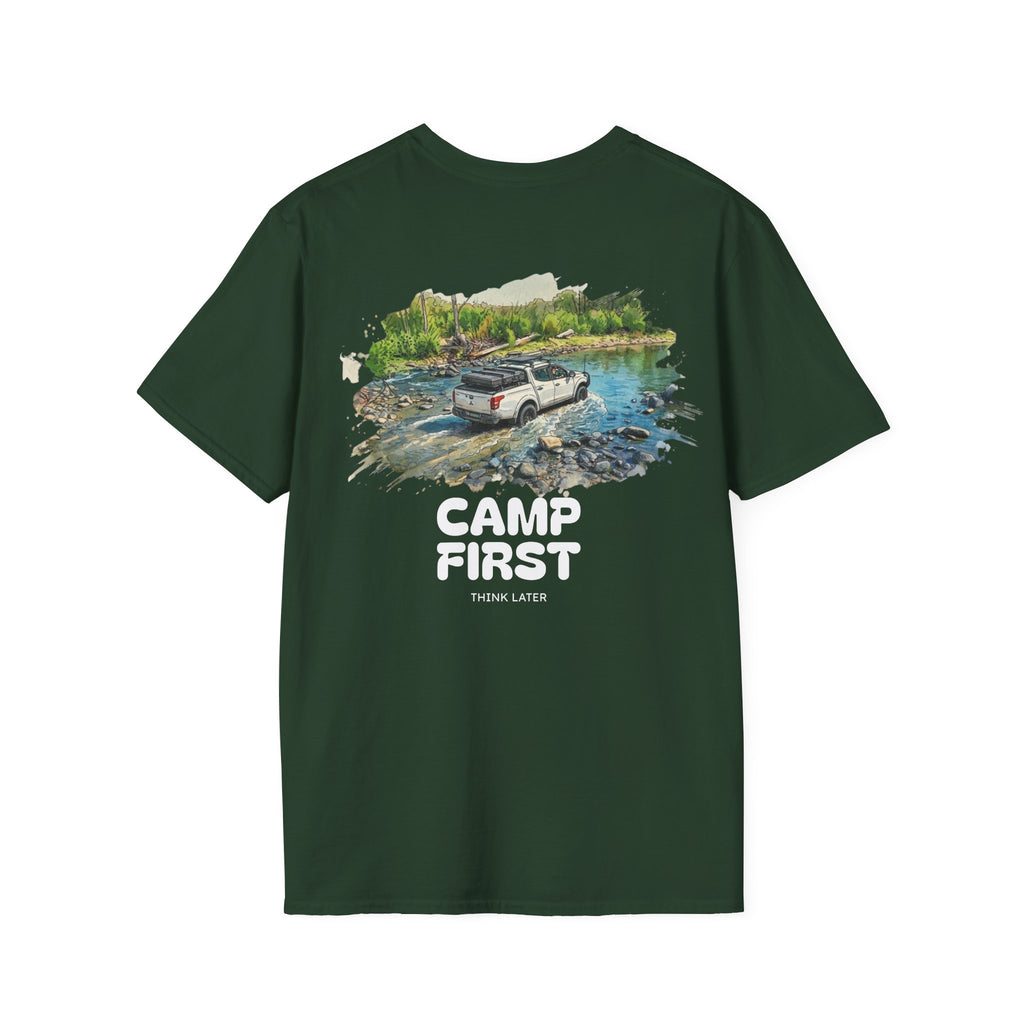 Camp First, Think Later Tee