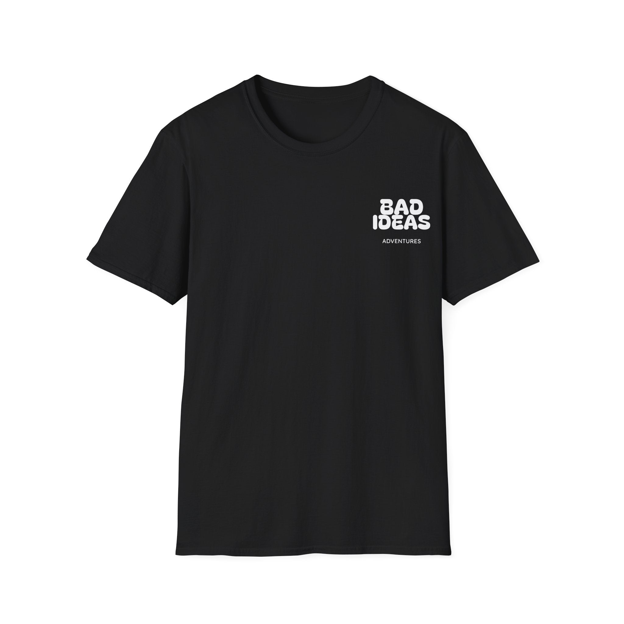Bad Ideas Adventures Plain Tee - White Text