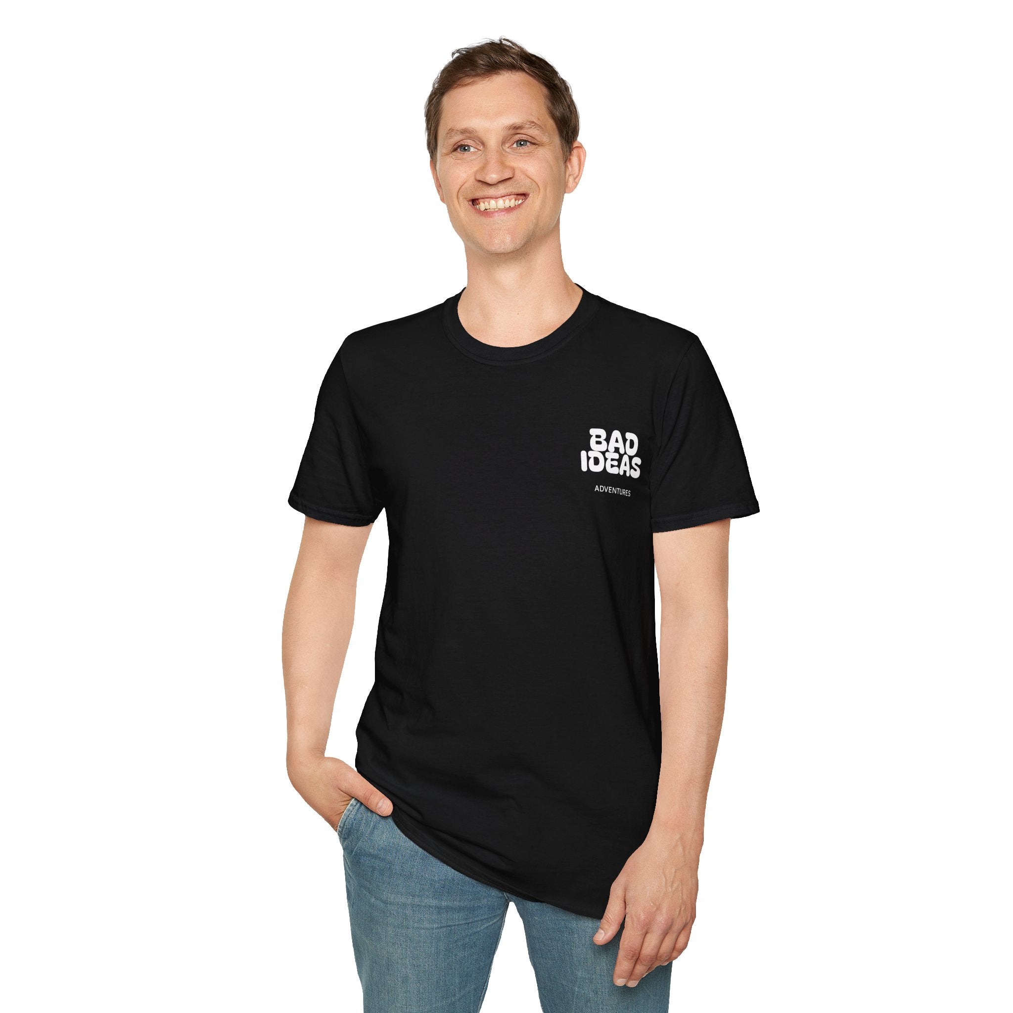 Bad Ideas Adventures Plain Tee - White Text
