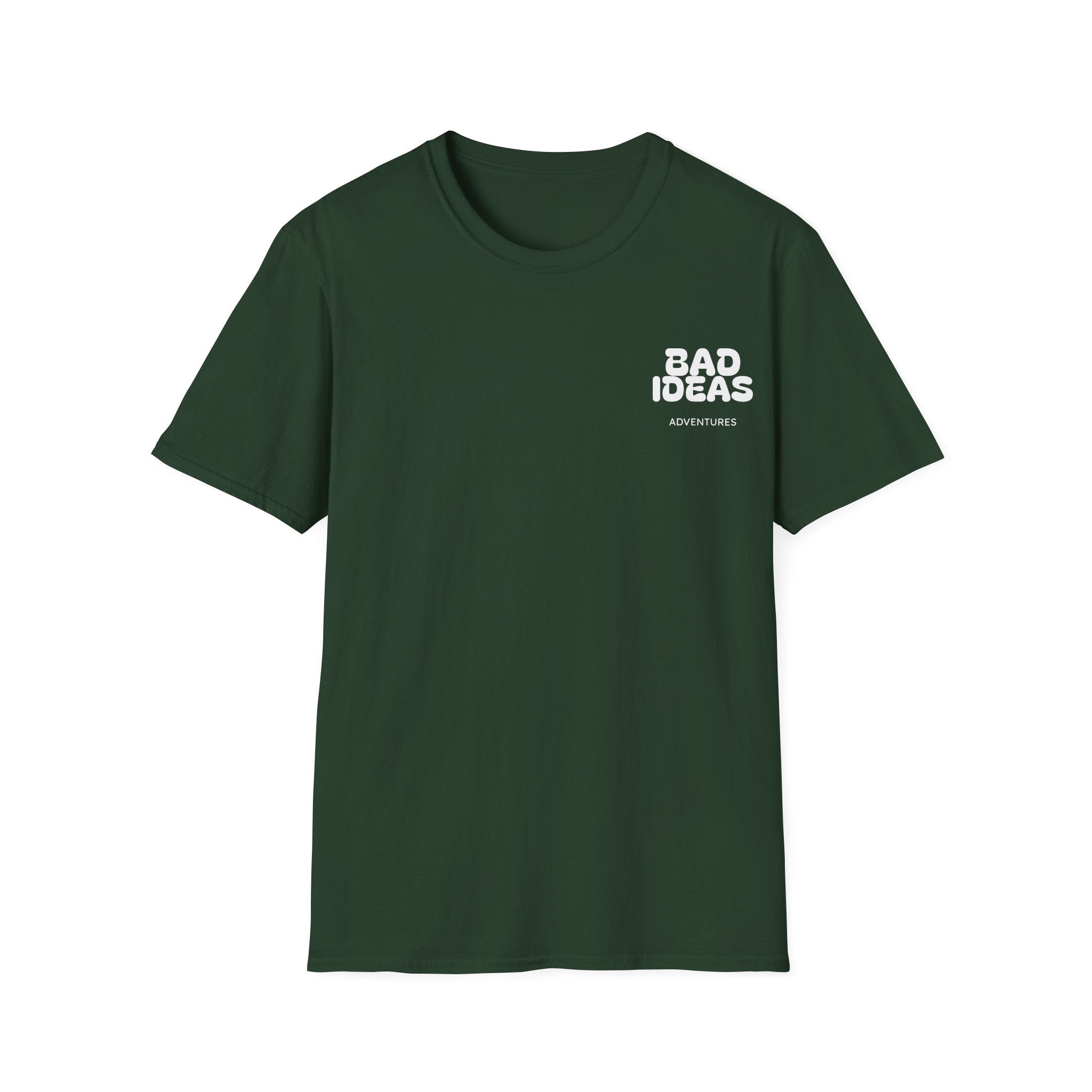 Bad Ideas Adventures Plain Tee - White Text