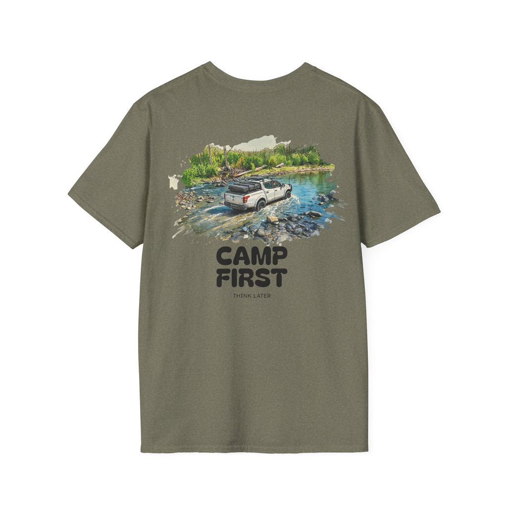 Camp First, Think Later Tee