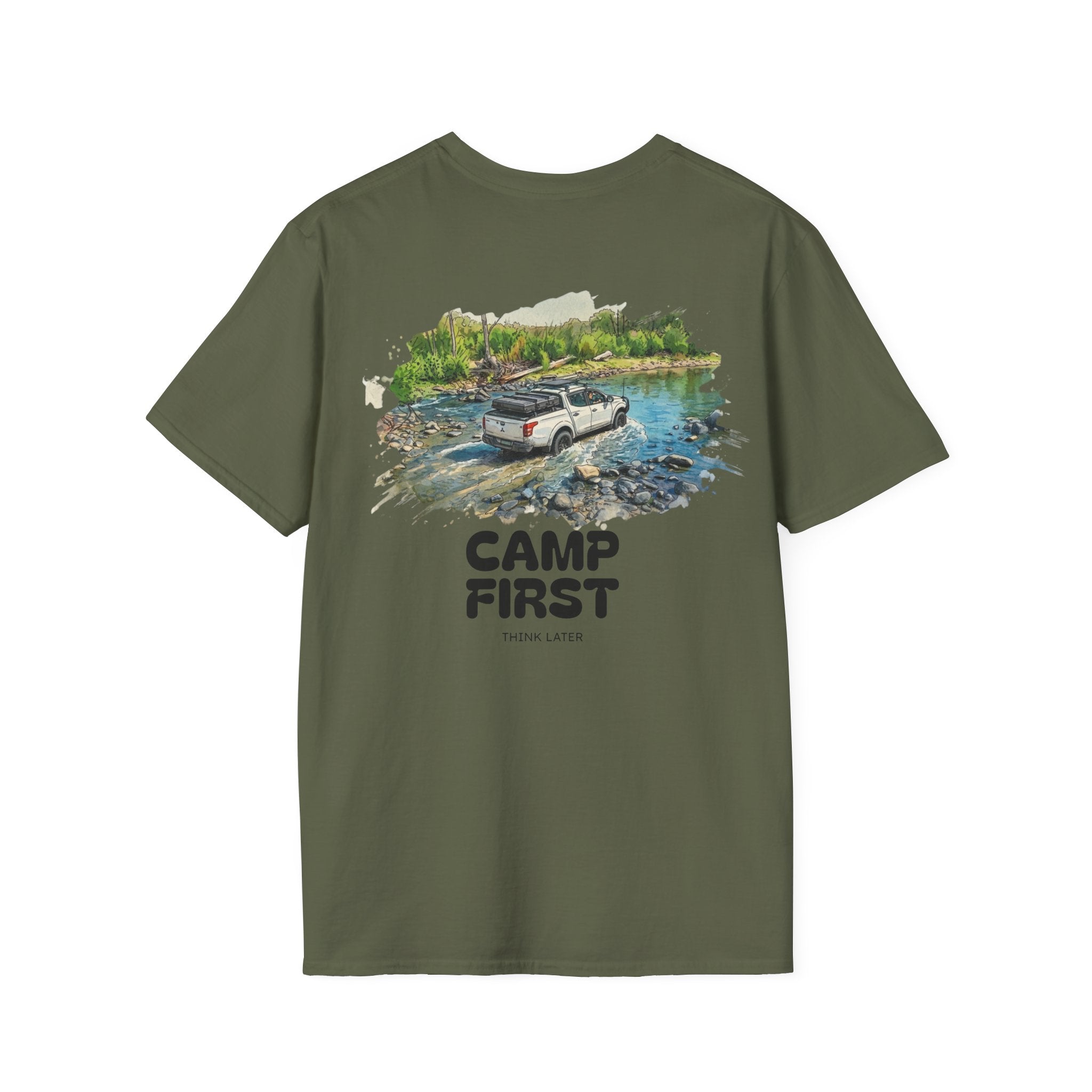 Camp First, Think Later Tee