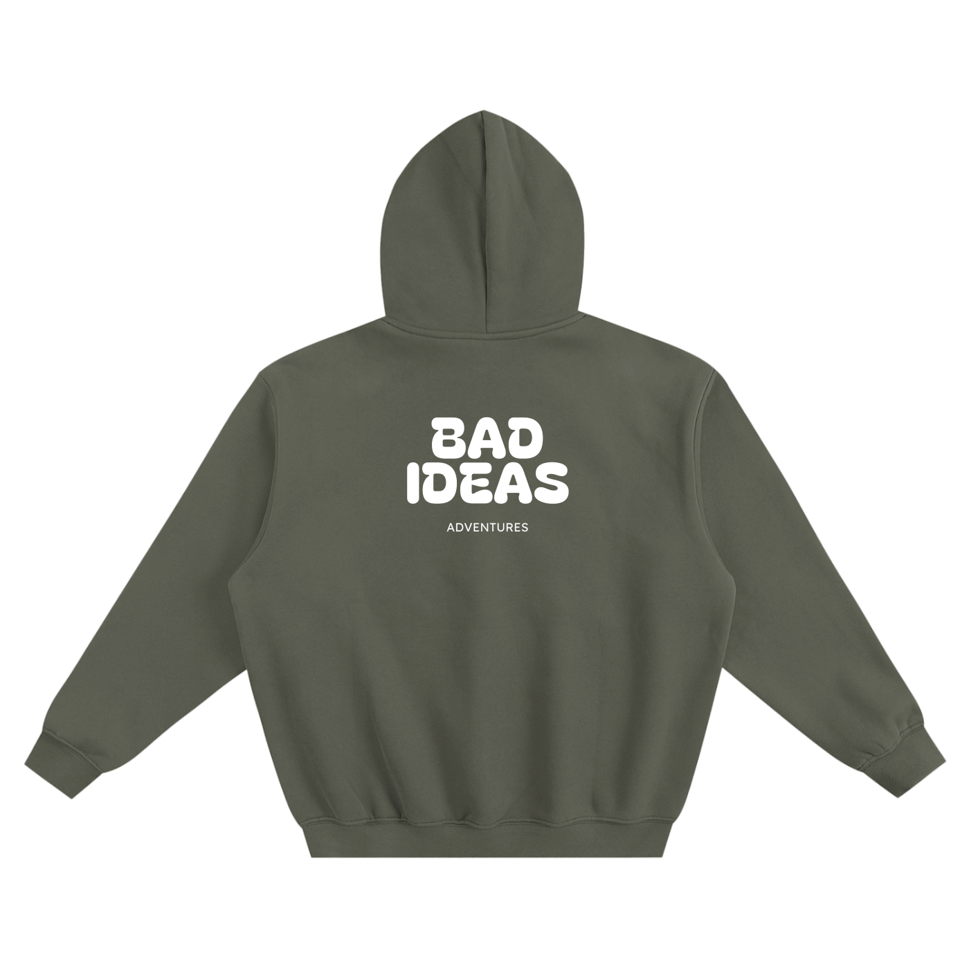 Bad Ideas Tyre Logo - Fleeced Boxy Hoodie