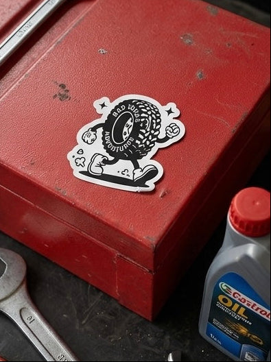 Sticker - Bad Ideas Adventures - Tommy the Tyre