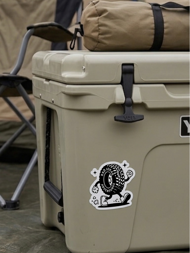 Sticker - Bad Ideas Adventures - Tommy the Tyre