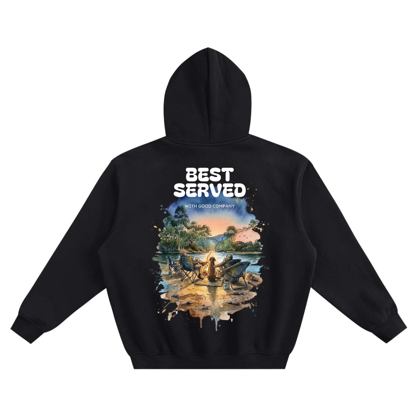 BEST SERVED WITH GOOD COMPANY - Hoodie