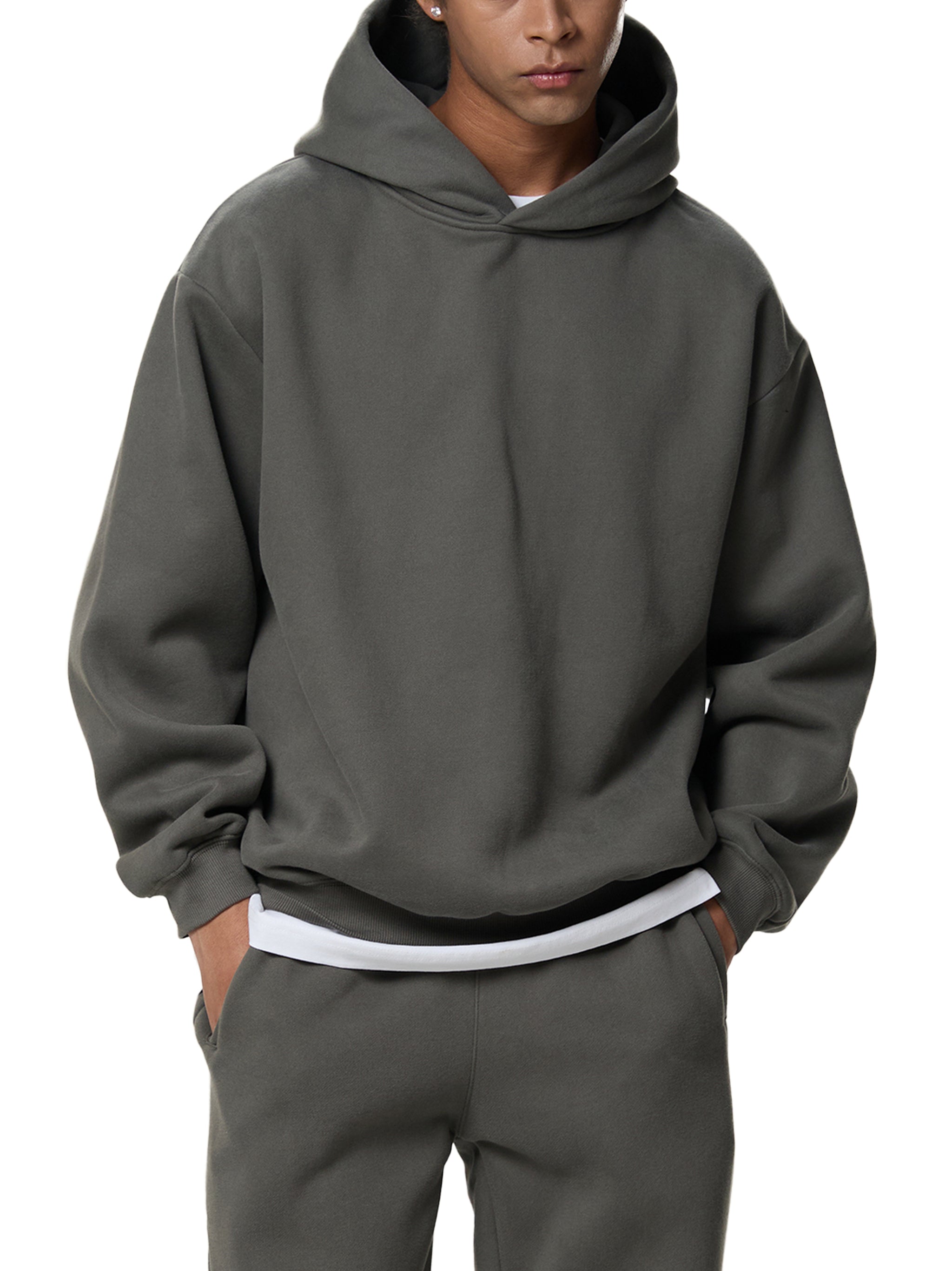 Bad Ideas Tyre Logo - Fleeced Boxy Hoodie